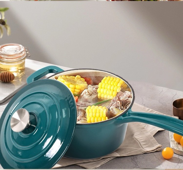 Cast Iron Enamel Cookware Set – 7-Piece Premium Kitchen Collection - Image 8
