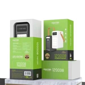 Oarmio Slice 120000mAh Power Bank – Built-In Cables & LED Display